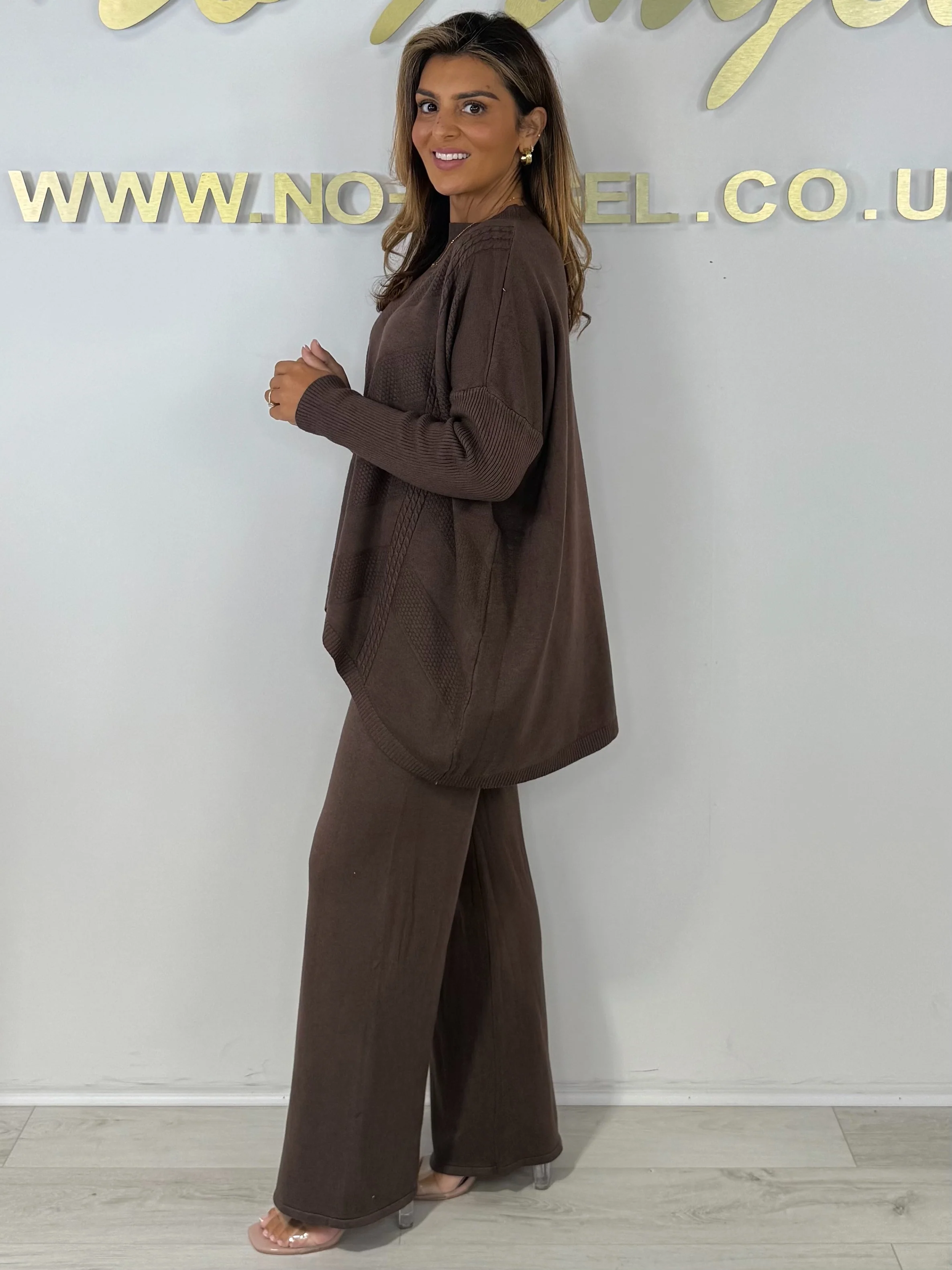Soft Knit Cable Design Jumper & Wide Leg Trouser Co-ord (6 Colours) - Image 12