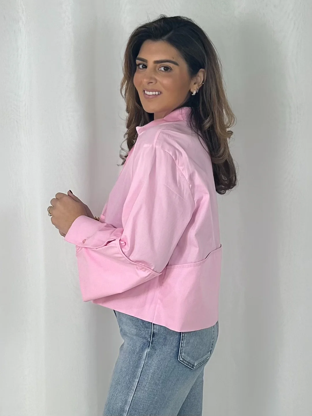 Wide Sleeve Collared Button Up Shirt (4 Colours) - Image 5